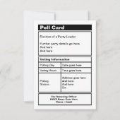 カスタマイズ可能な政治家のパーティの招待状 招待状 (正面)