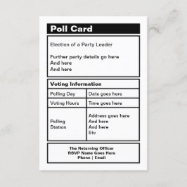 カスタマイズ可能な政治家のパーティの招待状 招待状