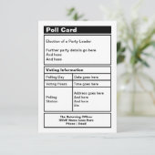 カスタマイズ可能な政治家パーティー招待状 招待状 (スタンド正面)