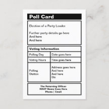 カスタマイズ可能な政治家パーティー招待状