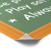 カスタマイズ可能な教室ルールポスター ポスター (角)