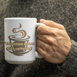 カスタマイズ可能な教育の女王マグカップ 先生用 コーヒーマグカップ