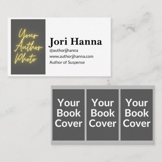 カスタマイズ可能な数々の作家ブックの名刺 名刺 (正面/裏面)