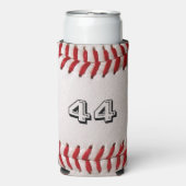 カスタマイズ可能な数の野球 スリム缶クーラー (Seltzer正面)