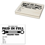 カスタマイズ可能な文字がフルに支払われた感謝！レンチ ラバースタンプ (押印)