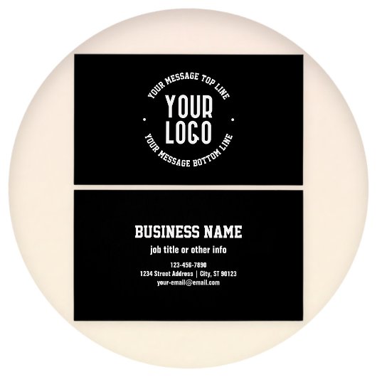 カスタマイズ可能な文字とアップロードしたロゴまたはイメージ