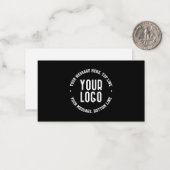 カスタマイズ可能な文字とアップロードしたロゴまたはイメージ ノートカード (正面/裏面インサイチュ)