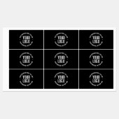 カスタマイズ可能な文字とアップロードしたロゴまたはイメージ ラベル (シート)