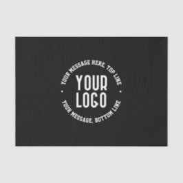 カスタマイズ可能な文字とアップロードしたロゴまたはイメージ 薄葉紙