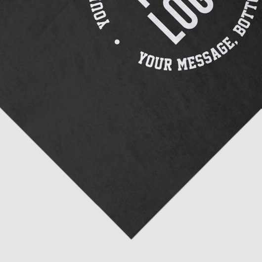 カスタマイズ可能な文字とアップロードしたロゴまたはイメージ 薄葉紙 (詳細)