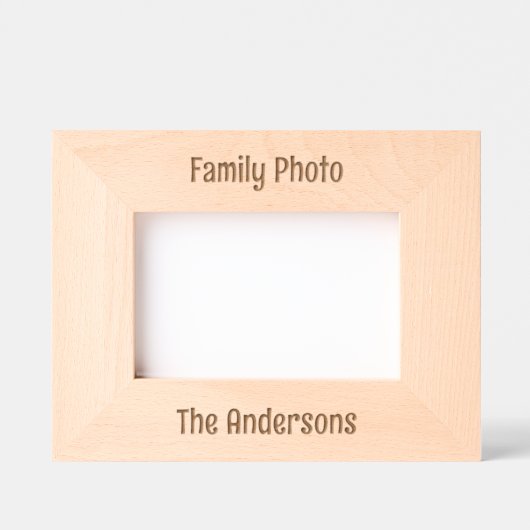 カスタマイズ可能な文字とフォトディスプレイ、レーザー レーザー彫刻フレーム (正面)