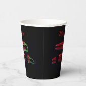 カスタマイズ可能な文字とホットレッド唐辛子 紙コップ (右)