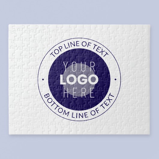 カスタマイズ可能な文字とロゴ | 濃い青の紫 ジグソーパズル