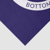 カスタマイズ可能な文字とロゴ | 濃い青の紫 薄葉紙 (詳細)