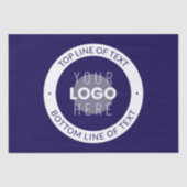 カスタマイズ可能な文字とロゴ | 濃い青の紫 薄葉紙 (正面)