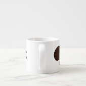 カスタマイズ可能な文字を持つリス エスプレッソカップ (裏面)