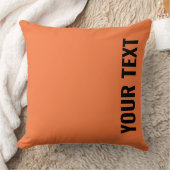 カスタマイズ可能な文字アスレティックオレンジ両面 クッション (ブランケット)