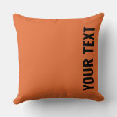 カスタマイズ可能な文字アスレティックオレンジ両面 クッション (裏面)