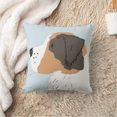 カスタマイズ可能な文字スローPとRegal Saint Bernard クッション (ブランケット)