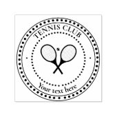カスタマイズ可能な文字テニスクラブ セルフインキングスタンプ (デザイン)