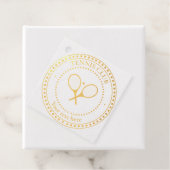 カスタマイズ可能な文字テニスクラブ フェイバータグ (箱)