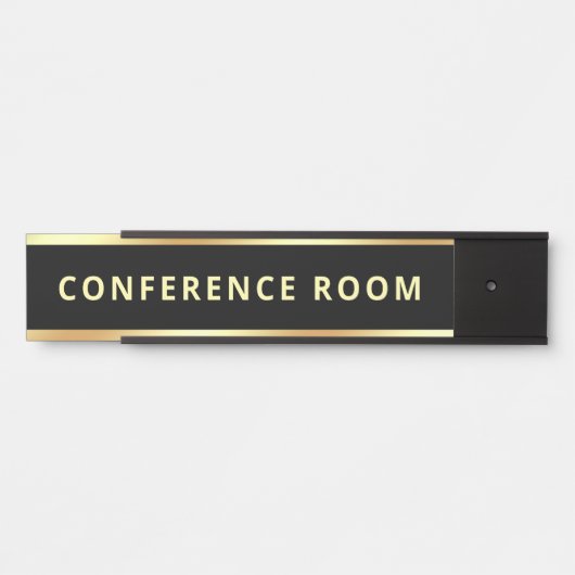 カスタマイズ可能な文字テンプレート会議室 サインプレート (正面)