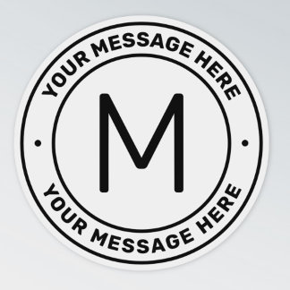 カスタマイズ可能な文字テンプレート |透明 シール