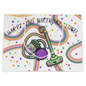 カスタマイズ可能な文字真空パーティー抱き枕、大 ラージペーパーバッグ (正面)