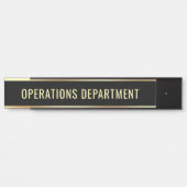 カスタマイズ可能な文字運用部門（長） サインプレート (正面)