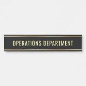 カスタマイズ可能な文字運用部門（長） サインプレート (正面)