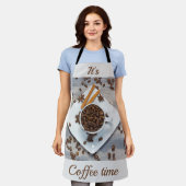 カスタマイズ可能な文字 エプロン (着用した状態)