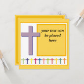 カスタマイズ可能な文字 カード (正面/裏面インサイチュ)