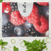 カスタマイズ可能な文字 キッチンタオル (折り畳み)