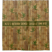 カスタマイズ可能な文字 シャワーカーテン (正面)