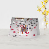 カスタマイズ可能な文字/ハート カード (黄色い花)