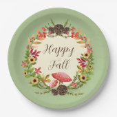 カスタマイズ可能な文字 ペーパープレート (正面)