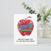 カスタマイズ可能な文字 ポストカード (スタンド正面)