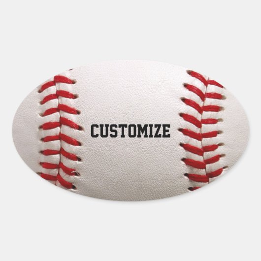 カスタマイズ可能な文字 楕円形シール (正面)