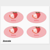 カスタマイズ可能な文字 楕円形シール (シート)