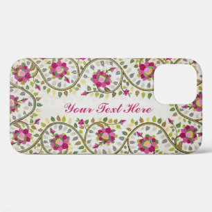 カスタマイズ可能な文字、Peonies Pattern、William Morris iPhone 12ケース