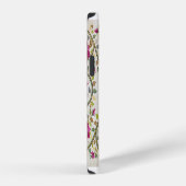 カスタマイズ可能な文字、Peonies Pattern、William Morris iPhoneケース (右側面)