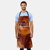 カスタマイズ可能な料理素晴らしChefミーム エプロン (着用した状態)
