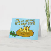 カスタマイズ可能な新しいネストカードに移動 案内状 (正面)