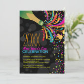 カスタマイズ可能な新しい年イブ招待状 招待状 (スタンド正面)