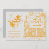 カスタマイズ可能な新しい自宅住所のお知らせ 案内状 (正面/裏面)