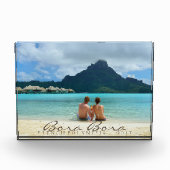 カスタマイズ可能な新婚旅行の記念品の写真のブロック フォトブロック (正面)