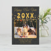 カスタマイズ可能な新年のお祝いデザイン シーズンカード (スタンド正面)