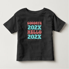 カスタマイズ可能な新年Good Yearこんにちは トドラーTシャツ