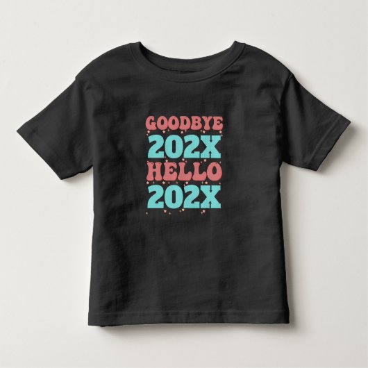 カスタマイズ可能な新年Good Yearこんにちは トドラーTシャツ (正面)