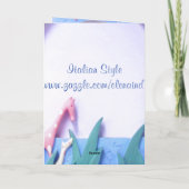 カスタマイズ可能な新生児告知 案内状 (裏面)